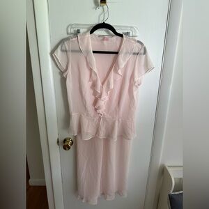 Victoria’s Secret Sheer Ruffled Pajama Set